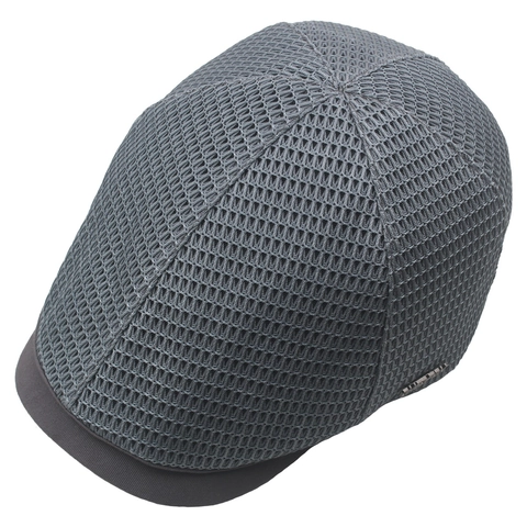 Breathable Mesh Beret Hat Polyester Hollow Forward Cap Summer Outdoor Sun Protection Adjustable For Men Women Casual