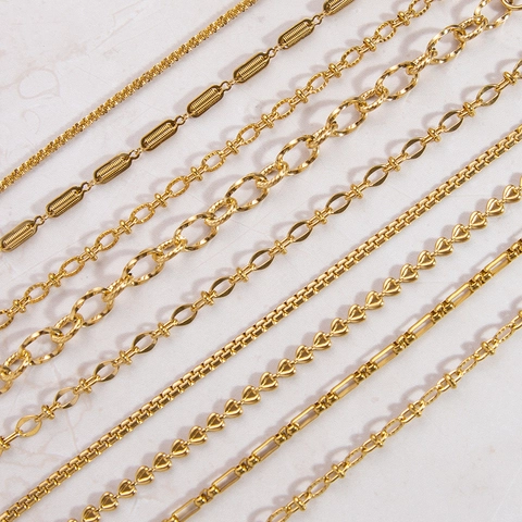 Bracciale In Acciaio Inossidabile Placcato Oro Impermeabile Ipoallergenico Catena A Maglia Cuore Gioielli Per Donne Uomini