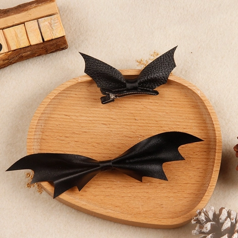 Halloween Ali Di Pipistrello Fermagli Per Capelli Ecopelle Gotico Forcine Per Capelli Festa Cosplay Accessori Per Capelli Per Ragazze Bambini