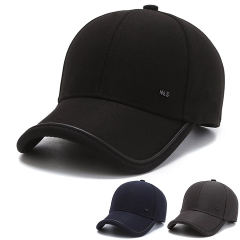 Casquette De Baseball Pour Hommes Protection Solaire Extérieure Ajustable Visière Courbée 6 Panneaux Chapeau En Polyester