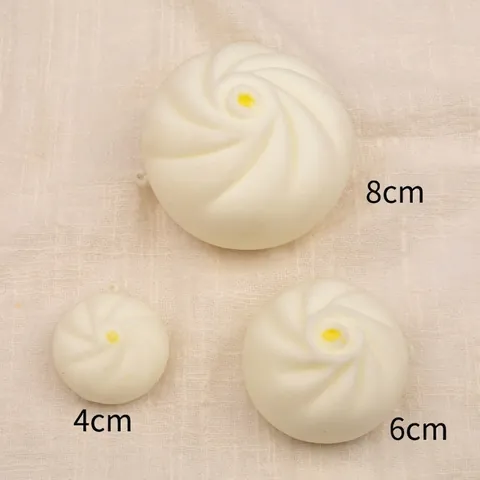 Jouet Squishy Brioche Vapeur Simulation PU Rebond Lent Soulagement Du Stress Jouet À Presser Pour Jeux D'imitation Modèle Alimentaire Décor