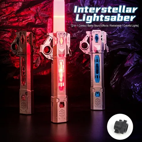 Giocattolo Spada Laser LED Plastica Retrattile RGB Spada Luminosa Multicolore Con Effetti Sonori Di Battaglia Per Gioco Di Ruolo Galassia