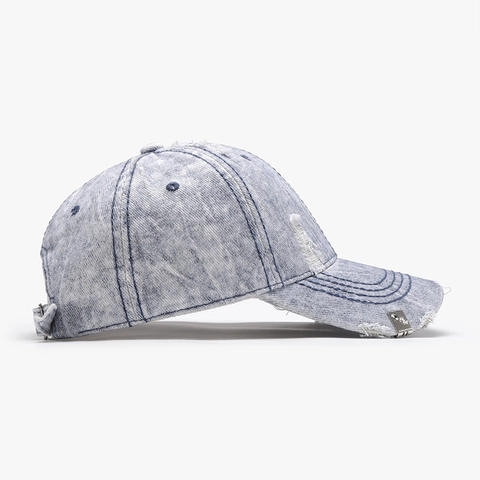 Casquette De Baseball En Coton Lavé Denim Vintage Streetwear Chapeau De Soleil Ajustable Pour Hommes Femmes