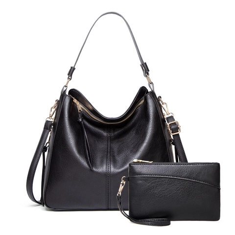 Bolso De Hombro Y Bolsa Para Mujer Retro Patrón Lichi Cuero PU Gran Capacid Tote Diario