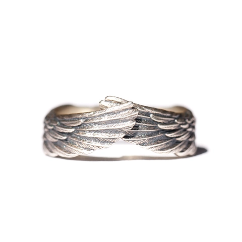 Vintage Engel Flügel Ring Kupfer Verstellbar Offen Federband Retro Gothic Schmuck Für Herren Damen