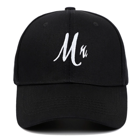 Casquette De Baseball En Coton Broderie Mr Mrs Ajustable Cadeau De Mariage Couple Vintage Chapeau De Sport Hommes Femmes