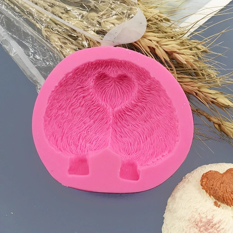 Molde De Silicona De Culo De Corgi Para DIY Chocolate Fondant Galletas Herramientas De Hornear Forma De Animal Dibujos Animados
