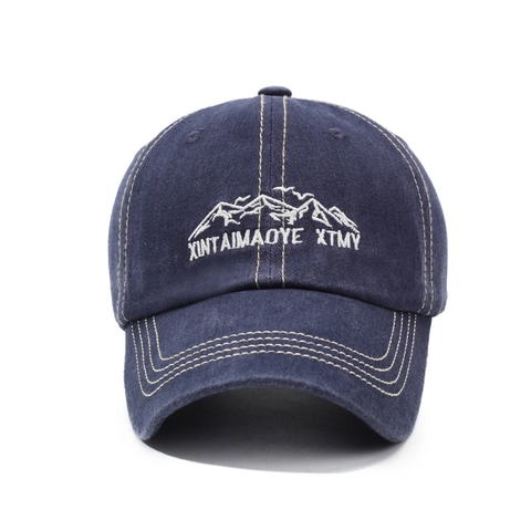 Vintage Gewaschene Baumwolle Baseballkappe Bergstickerei Outdoor Sonnenschutz Verstellbare Metallschnalle Sporthut Unisex