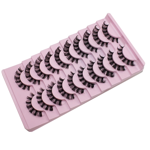 Ρωσικές Βλεφαρίδες Strip Lashes DD Curl Ψεύτικες Βλεφαρίδες Δραματικές Πυκνές Μακριές Επαναχρησιμοποιήσιμες Συνθετικές Ίνες Μακιγιάζ Ματιών