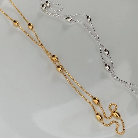 925 Sterlingsilber Lange Bohne Anhänger Halskette Für Damen Minimalistisch Zierliche Perle Schlüsselbeinkette Schmuck Geschenk