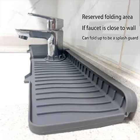 Tappetino Di Drenaggio In Silicone Per Rubinetto Protezione Dagli Schizzi Lavandino Antiscivolo Per Cucina Bagno