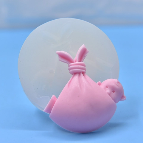Sleeping Baby Swaddle Silicone Mold 3D Fondant Cake Decorating Tool Handmade Soap Resin Crafting DIY Baking
