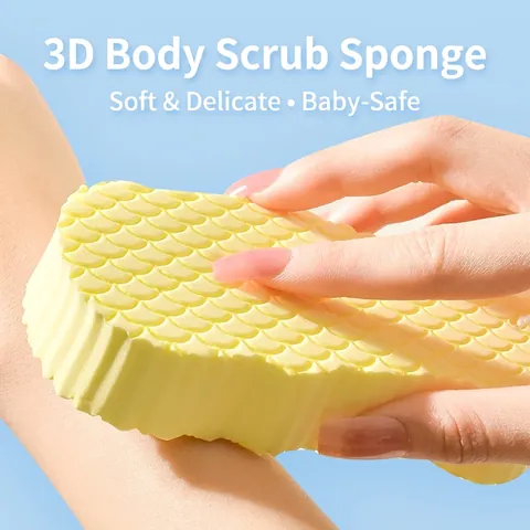 3D Peeling Badeschwamm PVA Material Weicher Körperreiniger Entferner Für Abgestorbene Haut Duschzubehör Für Erwachsene Und Babys