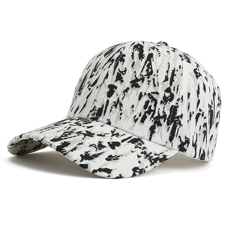 Baseball Cap Abstraktes Marmormuster Polyester Sonnenschutz Casual Streetwear Schirmmütze Für Damen Herren