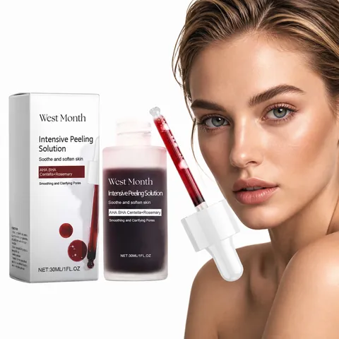 Solution Peeling Intensive Sérum Visage Exfoliant AHA BHA Centella Romarin Nettoyage Doux Des Pores Éclat De La Peau