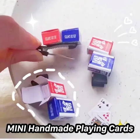 Molletta Per Capelli Carte Da Poker Creativa Carte Di Carta In Miniatura Accessorio Per Capelli Divertente Novità