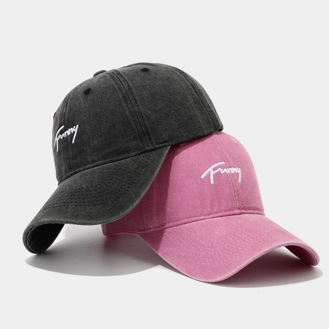 Berretto Da Baseball In Cotone Lavato Ricamo Funny Vintage Cappello Da Sole Regolabile Per Uomo Donna Chic