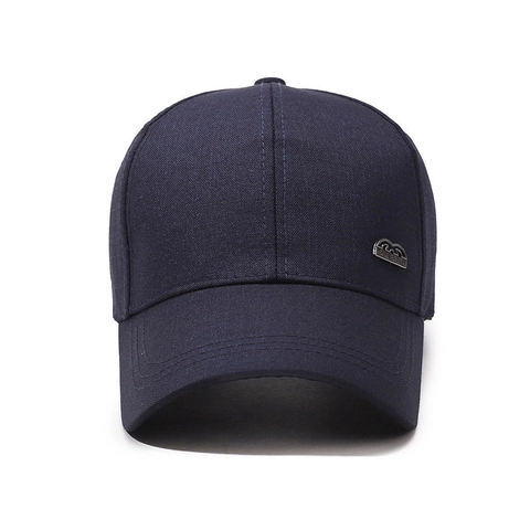 Cappellino Da Baseball Classico In Misto Cotone Cappello Da Sole Per Uomo Fibbia In Metallo Regolabile Sport Tesa Curva