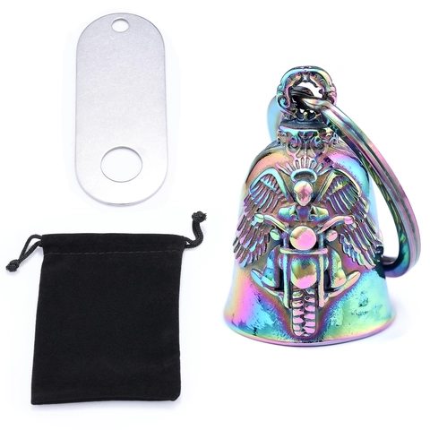 Llavero De Campana De Acero Inoxidable Colgante Etiqueta De Metal Para Mochila Accesorio De Joyería DIY Vintage