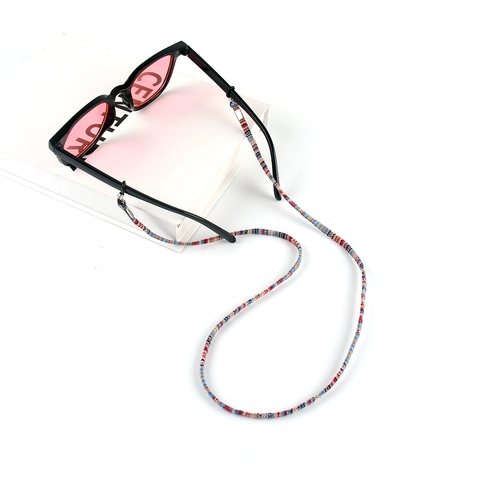 Böhmische Gewebte Brillenkette Polyester Baumwolle Bunte Ethnische Stil Rutschfeste Verstellbare Brillenband Für Damen Herren