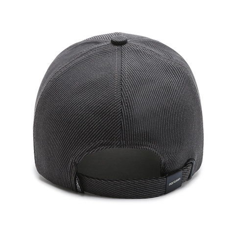 Baseball Cap For Men Acrylic Ribbed Texture Curved Brim Adjustable Outdoor Sport Sunshade Hat