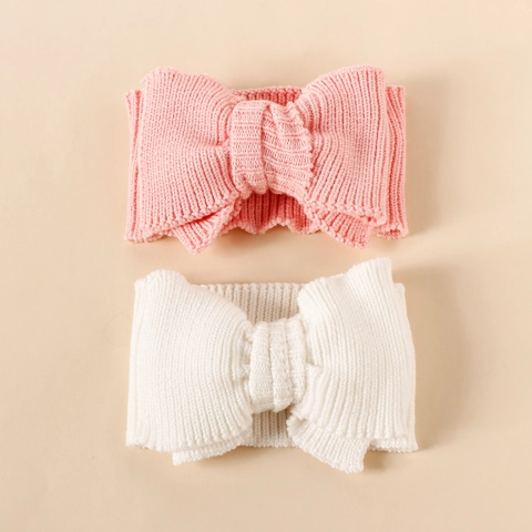 Baby Headband Soft Knitted Wool Big Bow Elastic Turban Headwraps For Newborn Infants Toddlers Hair Accessories