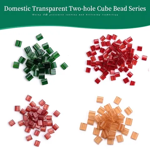 Two Hole Tila Glass Beads Rectangular Brick Shape Seed Beads For DIY Bracelet Jewelry Making Plated Iridescent Matte
