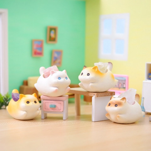 Creative Cute Animal Resin Figurine Ornament Desktop Decoration Car Interior Aromatherapy Diffuser Stone Office Home Gift
