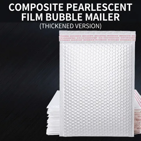 Bubble Mailers Padded Envelopes Self Seal Waterproof Shipping Bags Artificial Pearl Film PE Cushioning Protective Mailing