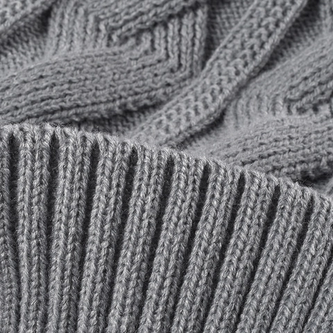 Gorro De Invierno Para Mujer Grueso Punto Trenzado Cálido De Acrílico Con Pompón De Piel Sintética Forro Polar Moda Exterior