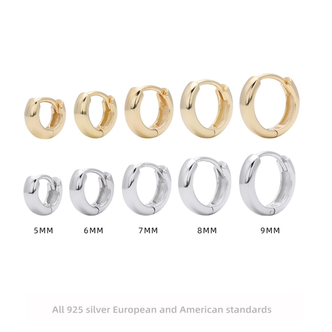 Minimalistische Creolen Aus 925 Sterling Silber Französischer Stil Leichte Einfache Geometrische Modeschmuck Für Damen