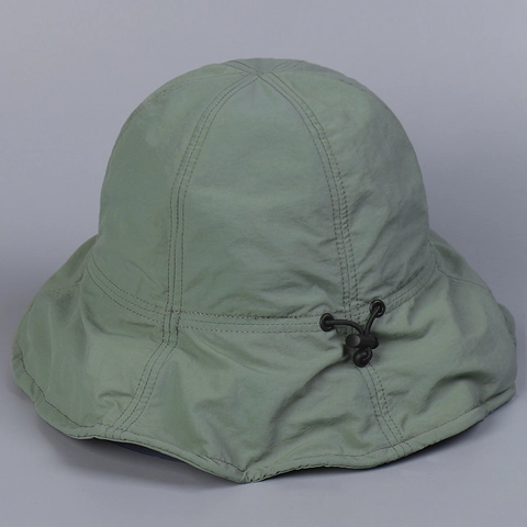 Women Nylon Bucket Hat Foldable Shapeable Wide Brim Sun Protection Adjustable Drawstring Summer Breathable Minimalist