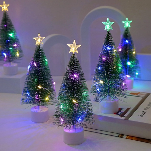 Led Colorful Luminous Christmas Tree Christmas Gift Christmas Window Atmosphere Decoration Kindergarten Ornaments