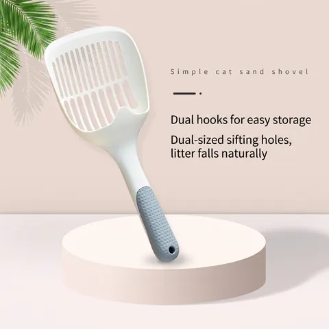 Pelle À Litière Pour Chat Plastique PP Longue Poignée Ergonomique Antidérapante Grande Capacité Pour Animaux