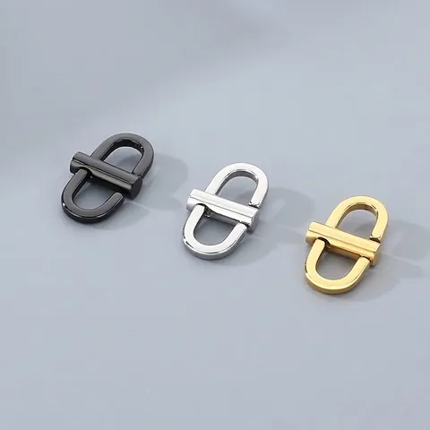 Hebilla De Ajuste De Cadena De Bolso De Acero Inoxidable Conector Extensor De Metal Para Correa Accesorio De Joyería