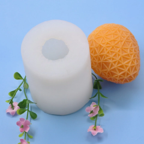 Silicone Mold Geometric Easter Egg Shape For DIY Candle Making Soap Plaster Scented Ornament Crafting Supplies Decorative
