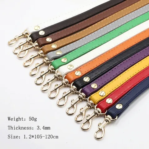 Adjustable Shoulder Bag Strap PU Leather Replacement Crossbody Belt Gold Swivel Lobster Clasp For Women DIY Handbags