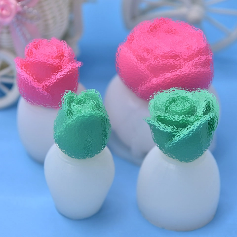 Molde De Silicona De Capullo De Rosa Para Bricolaje Vela Jabón Fondant Resina Artesanía Textura Floral 3D Flexible