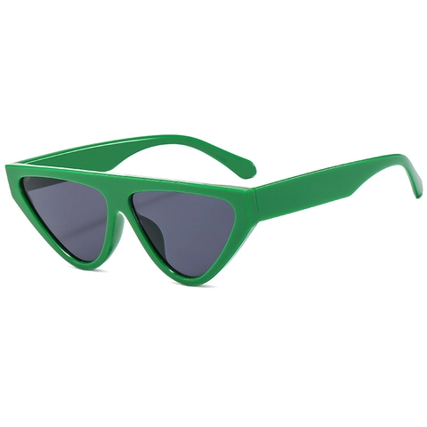 Gafas De Sol Cat Eye Retro Triángulo Marco PC Lente AC Protección UV400 Vintage Estilo Ins Mujeres Hombres
