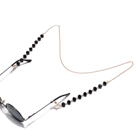 Eyewear Lanyard Glasses Chain Alloy Crystal Beads Anti-Slip Mask Holder Neck Strap Fashion Decorative Women Girls