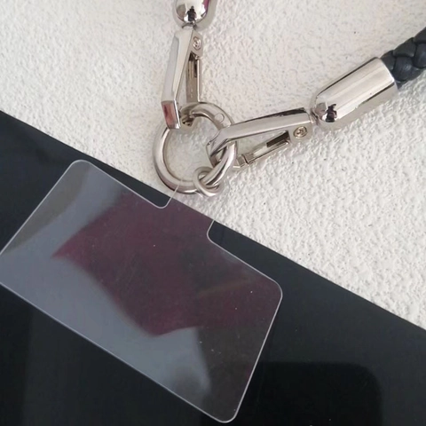 Geflochtenes Handy-Lanyard Handgelenkband Mit Metall-Federring-Schnalle Universal Handy-Patch PU-Leder Schlüsselanhänger Ornament