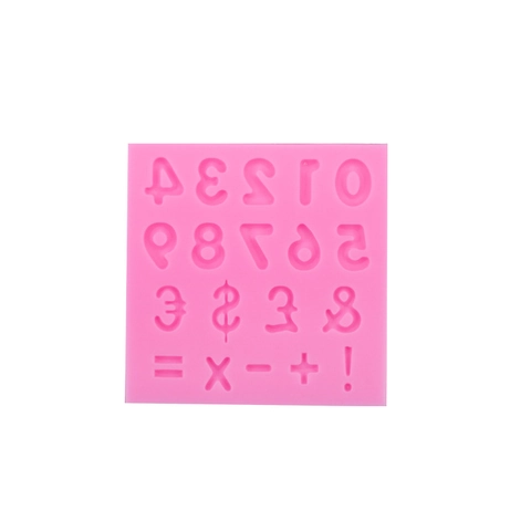 Stampo In Silicone Con Numeri E Simboli Matematici Per Decorazione Torte Fondant Cioccolato Fai Da Te