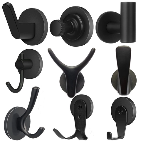 Magnetic Wreath Hanger For Front Door Matte Black Strong Magnet Hooks For Metal Surface Kitchen Tools Organization Modern