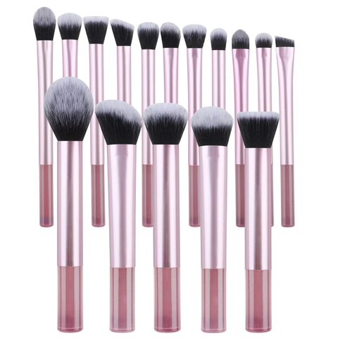 Professionelle Make-up-Pinsel Für Puder Rouge Lidschatten Concealer Mit Synthetikfasern Aluminiumrohr Acrylgriff