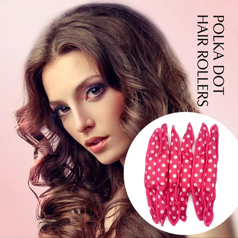 Heatless Lockenwickler Schwamm Magische Haarrollen Mit Flexiblem Draht Punktmuster Leopardenmuster Für DIY Hairstyling Über Nacht