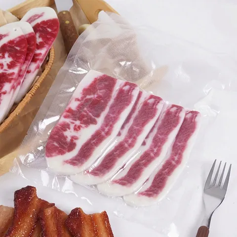 Realistic Simulation Snowflake Beef Slices Model PVC Artificial Food Vacuum Pack Props Restaurant Decor Photography Toy