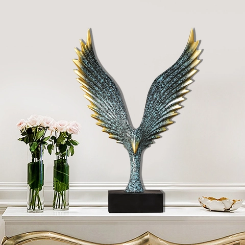 Sculture In Resina Con Ali Di Angelo E Aquila Astratte Moderne Decorazione Per La Casa Minimalista Nordica Ornamento Da Scrivania Regalo D'Arte