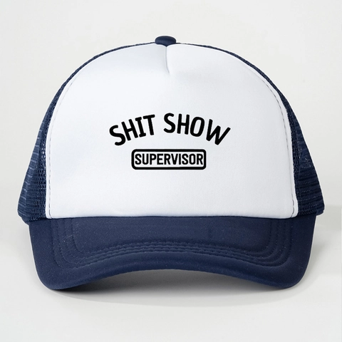 Trucker Hat Mesh Back Polyester Slogan Gedrukt Verstelbaar Zonbescherming Casual Baseball Cap Ademend