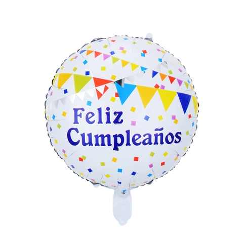 Globos De Papel De Aluminio Feliz Cumpleaños Decoraciones De Fiesta De Cumpleaños Redondos Y Estrellas Decoración
