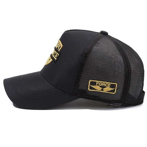 Casquette de Baseball avec Lettres Brodées Haut de Forme Maille Respirante Casquette Trucker pour Hommes Femmes Extérieur Décontracté Chapeau de Soleil Snapback